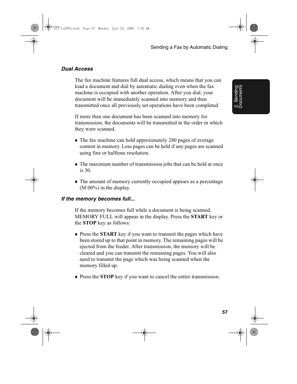 Sharp FO-2970M User Manual | Page 59 / 152