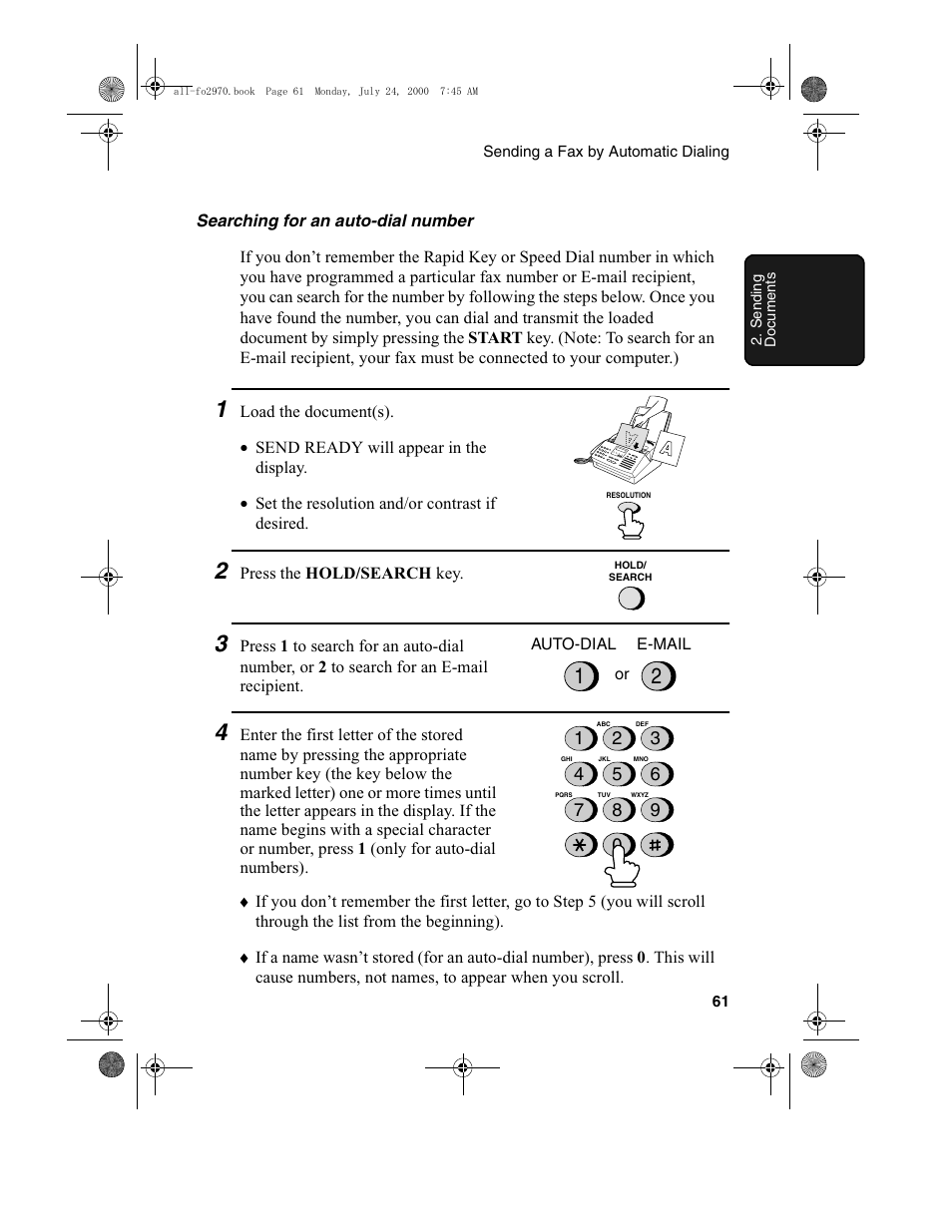 Sharp FO-2970M User Manual | Page 63 / 152