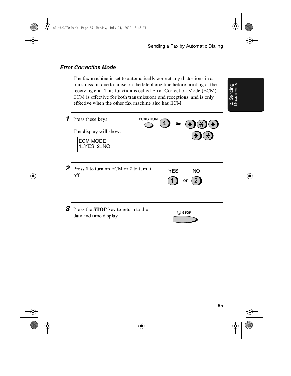 Sharp FO-2970M User Manual | Page 67 / 152