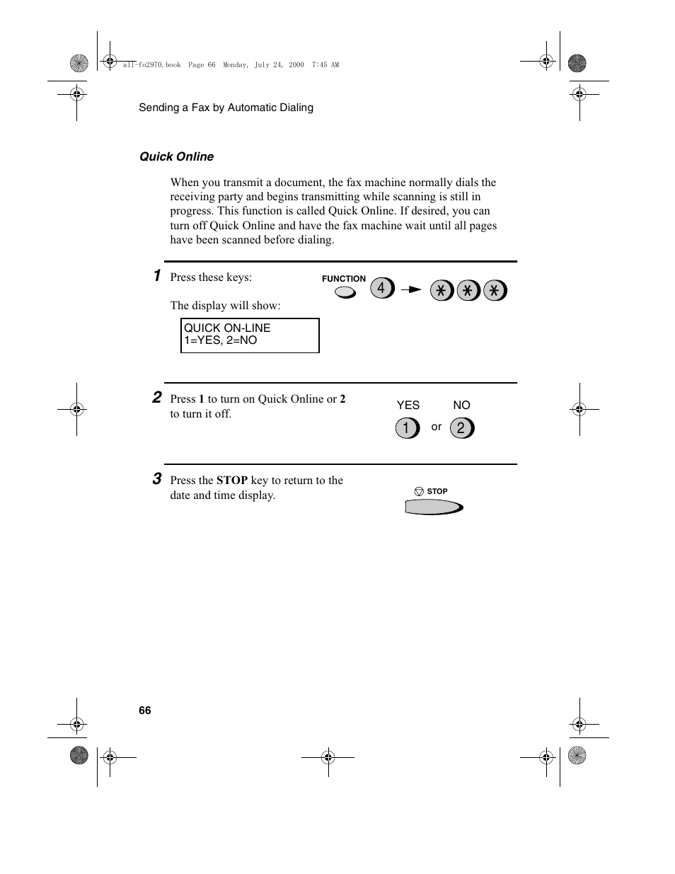 Sharp FO-2970M User Manual | Page 68 / 152