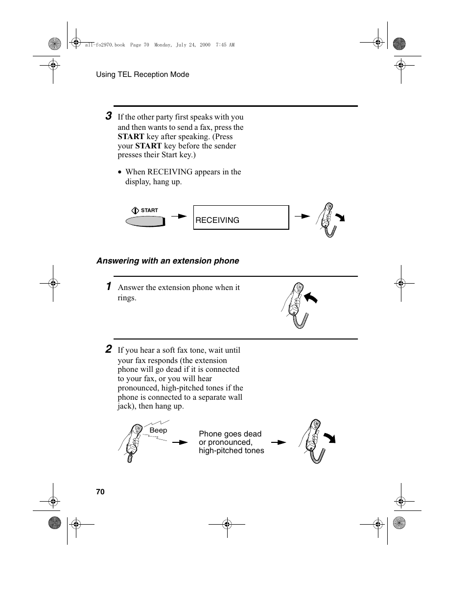 Sharp FO-2970M User Manual | Page 72 / 152