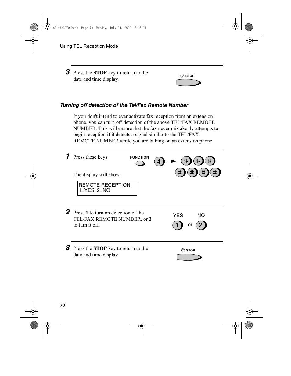 Sharp FO-2970M User Manual | Page 74 / 152