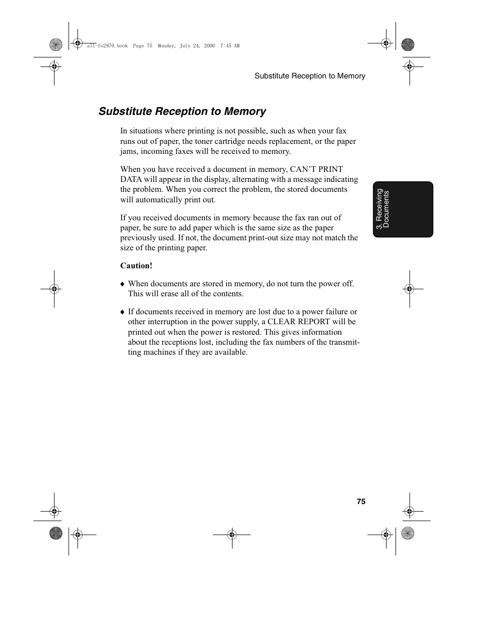 Sharp FO-2970M User Manual | Page 77 / 152