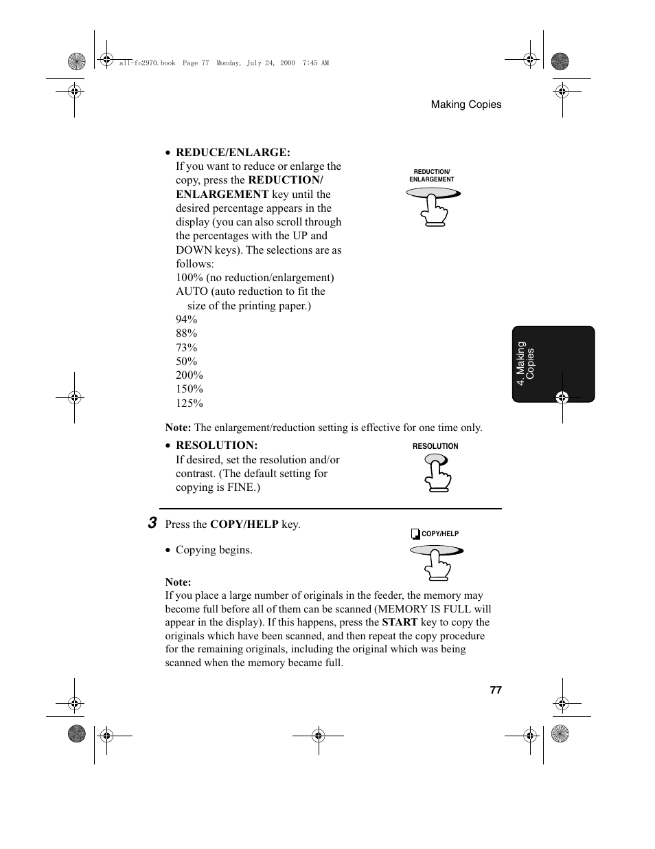 Sharp FO-2970M User Manual | Page 79 / 152