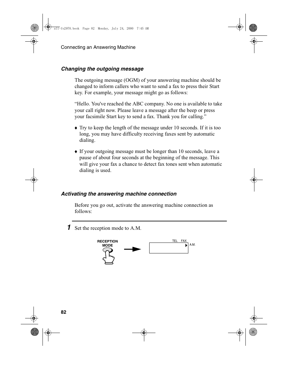 Sharp FO-2970M User Manual | Page 84 / 152