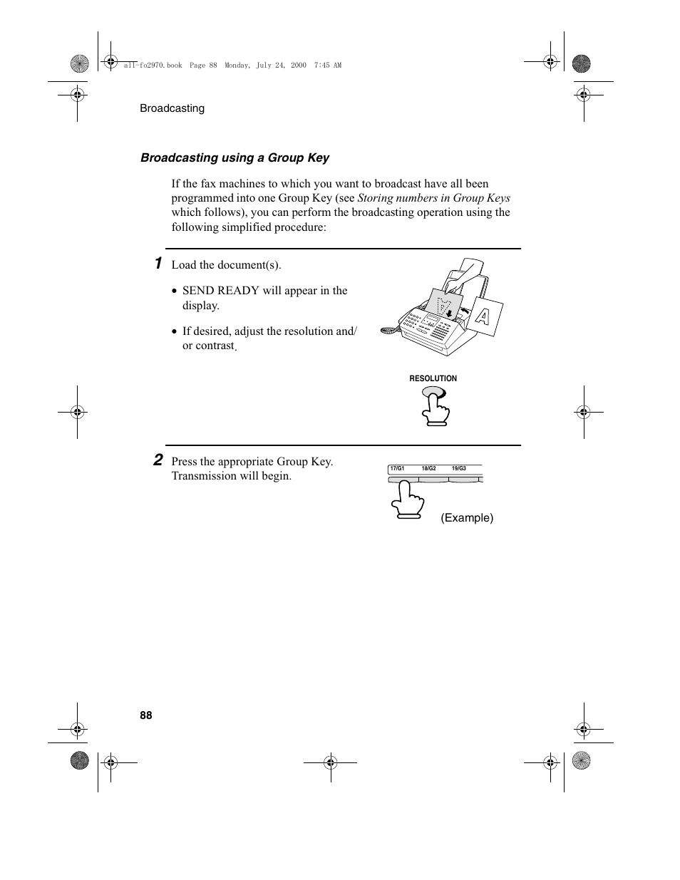 Sharp FO-2970M User Manual | Page 90 / 152