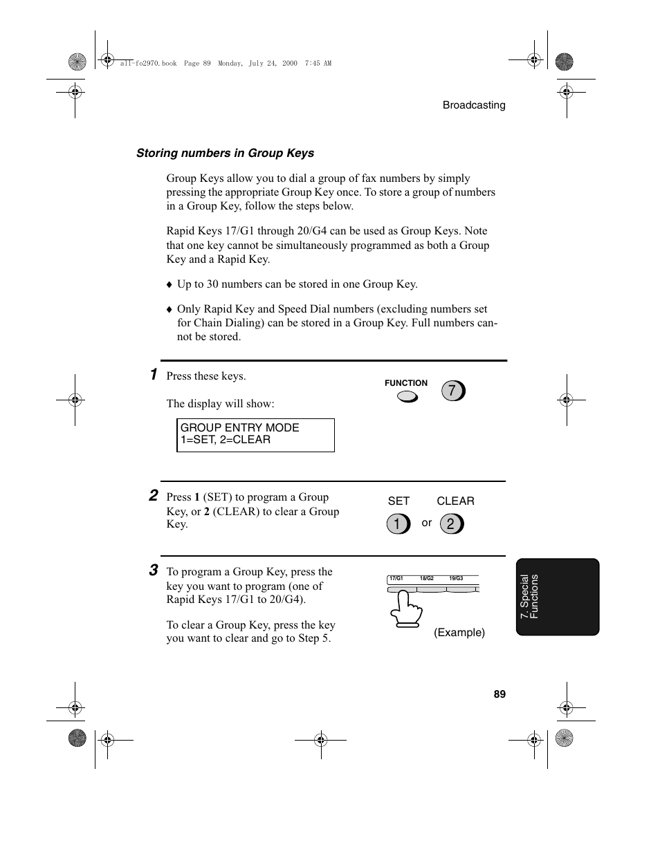 Sharp FO-2970M User Manual | Page 91 / 152