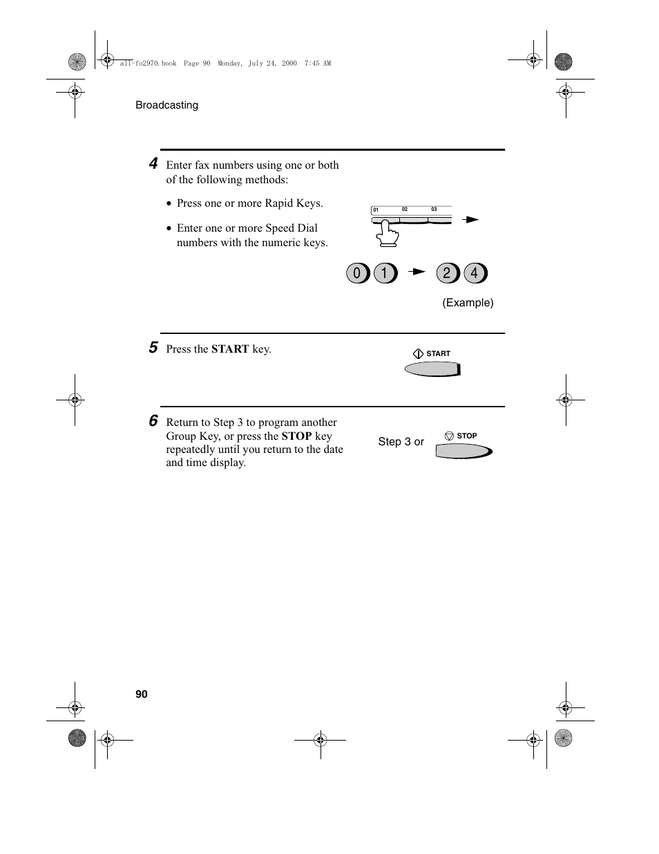 Sharp FO-2970M User Manual | Page 92 / 152