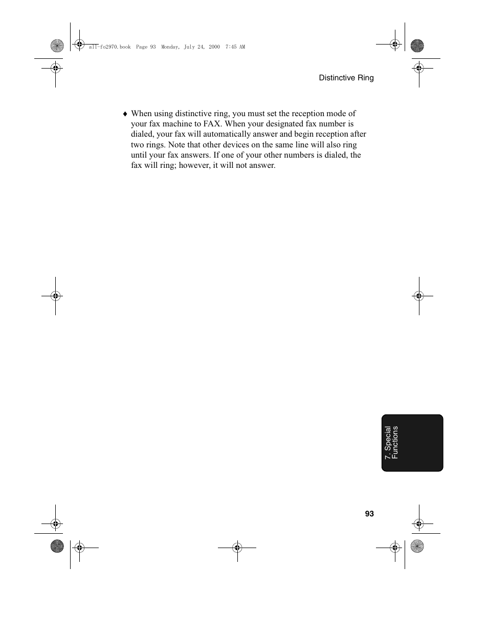 Sharp FO-2970M User Manual | Page 95 / 152