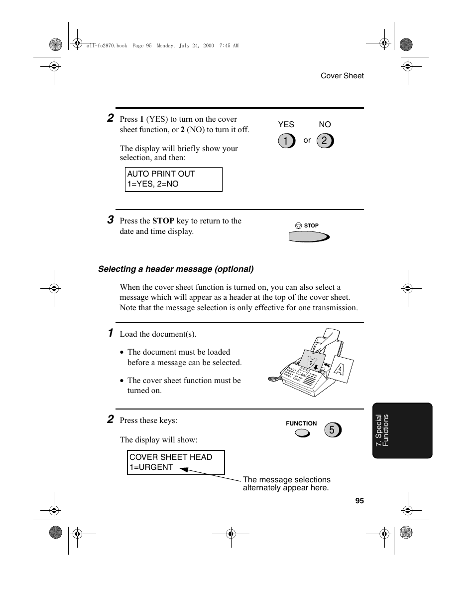 Sharp FO-2970M User Manual | Page 97 / 152