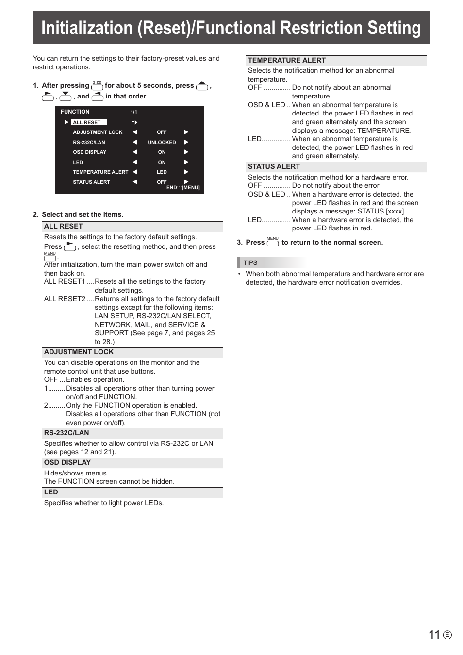 Sharp PN-S655 User Manual | Page 11 / 30