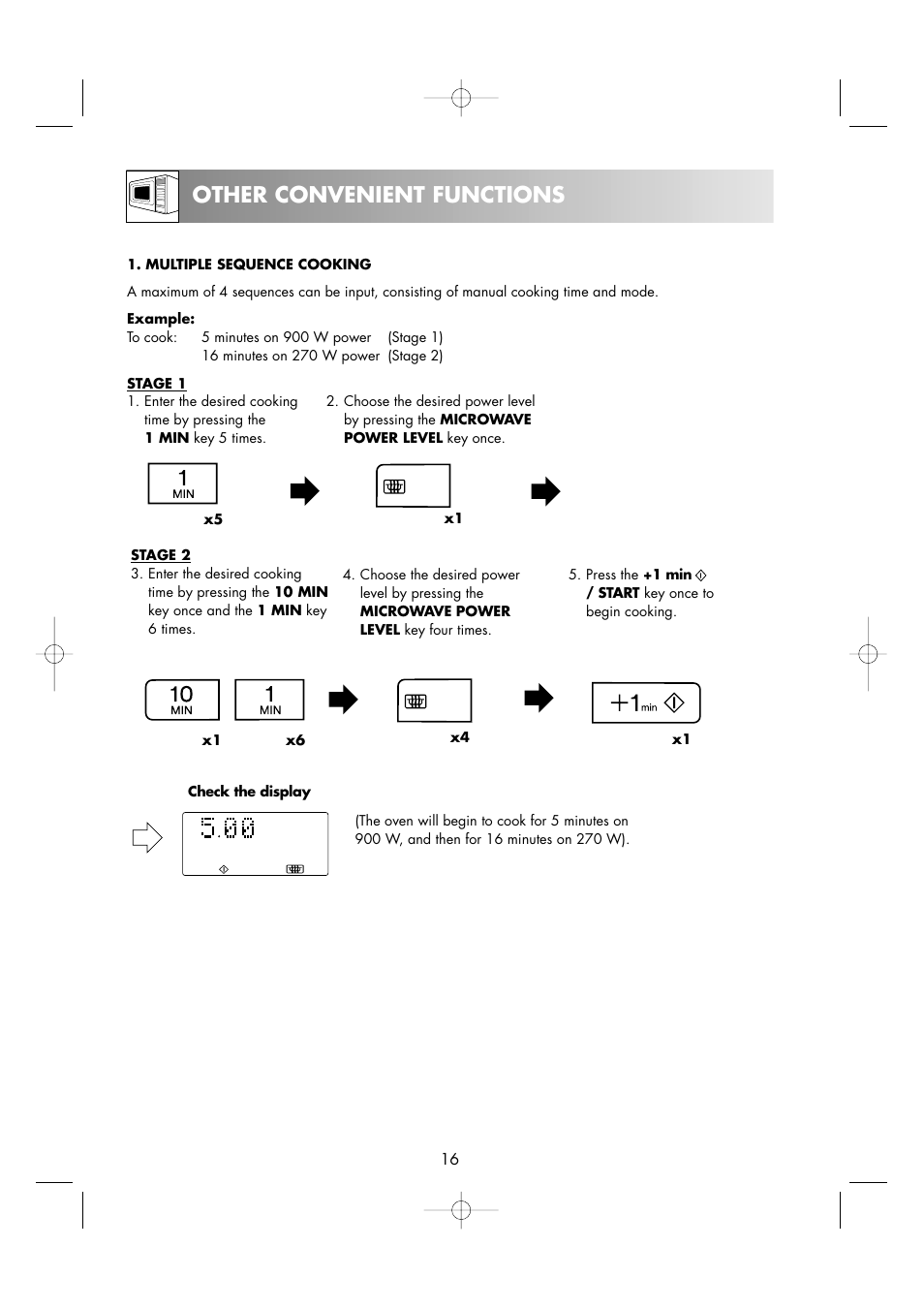 Other convenient functions | Sharp R-963S User Manual | Page 18 / 45