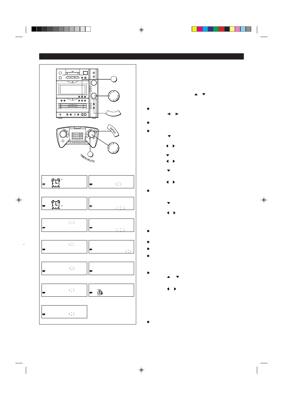 Setting the clock | Sharp MD-X8 User Manual | Page 11 / 60