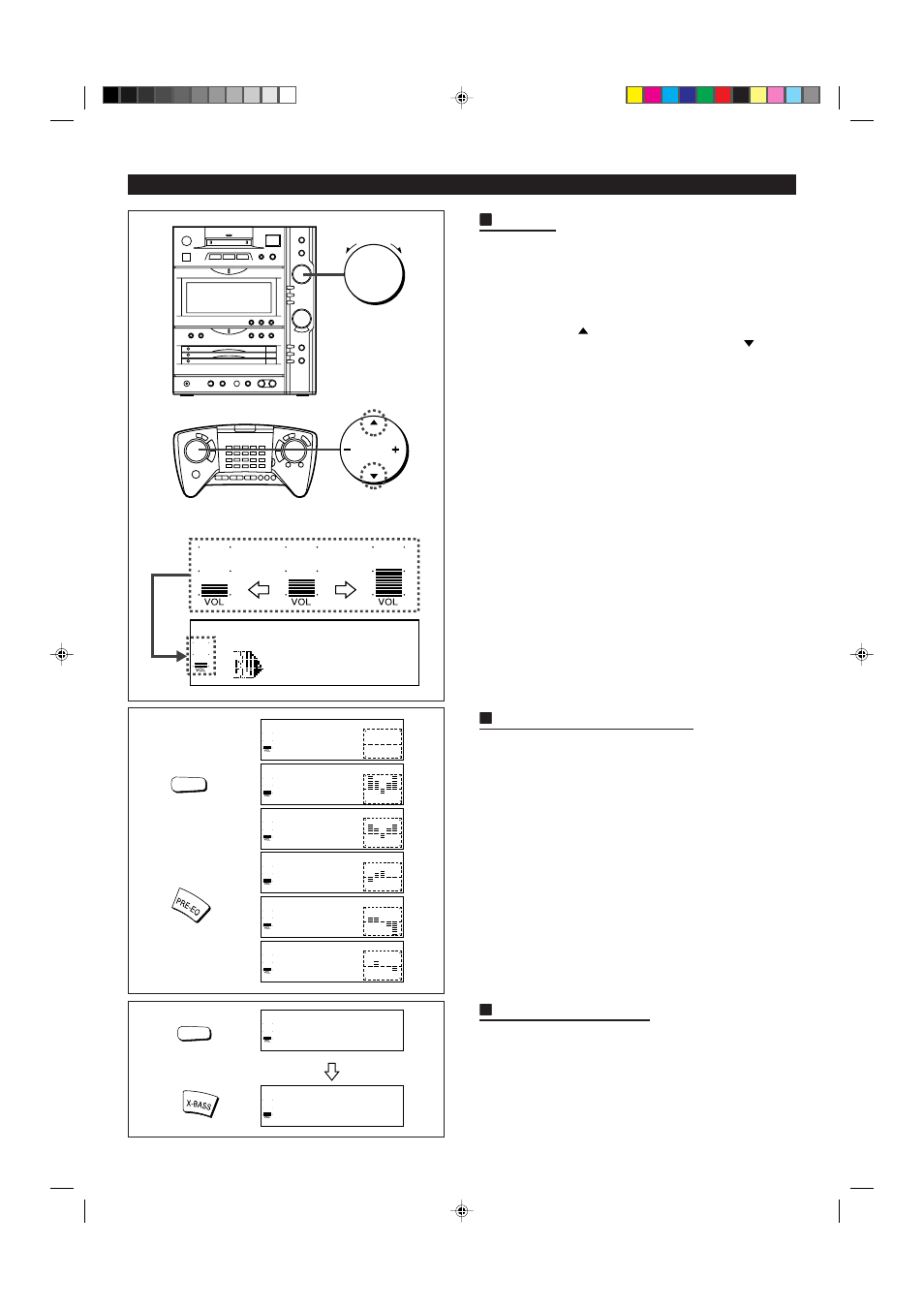 Hpre-programmed equalizer, Hextra bass (x-bass) | Sharp MD-X8 User Manual | Page 12 / 60