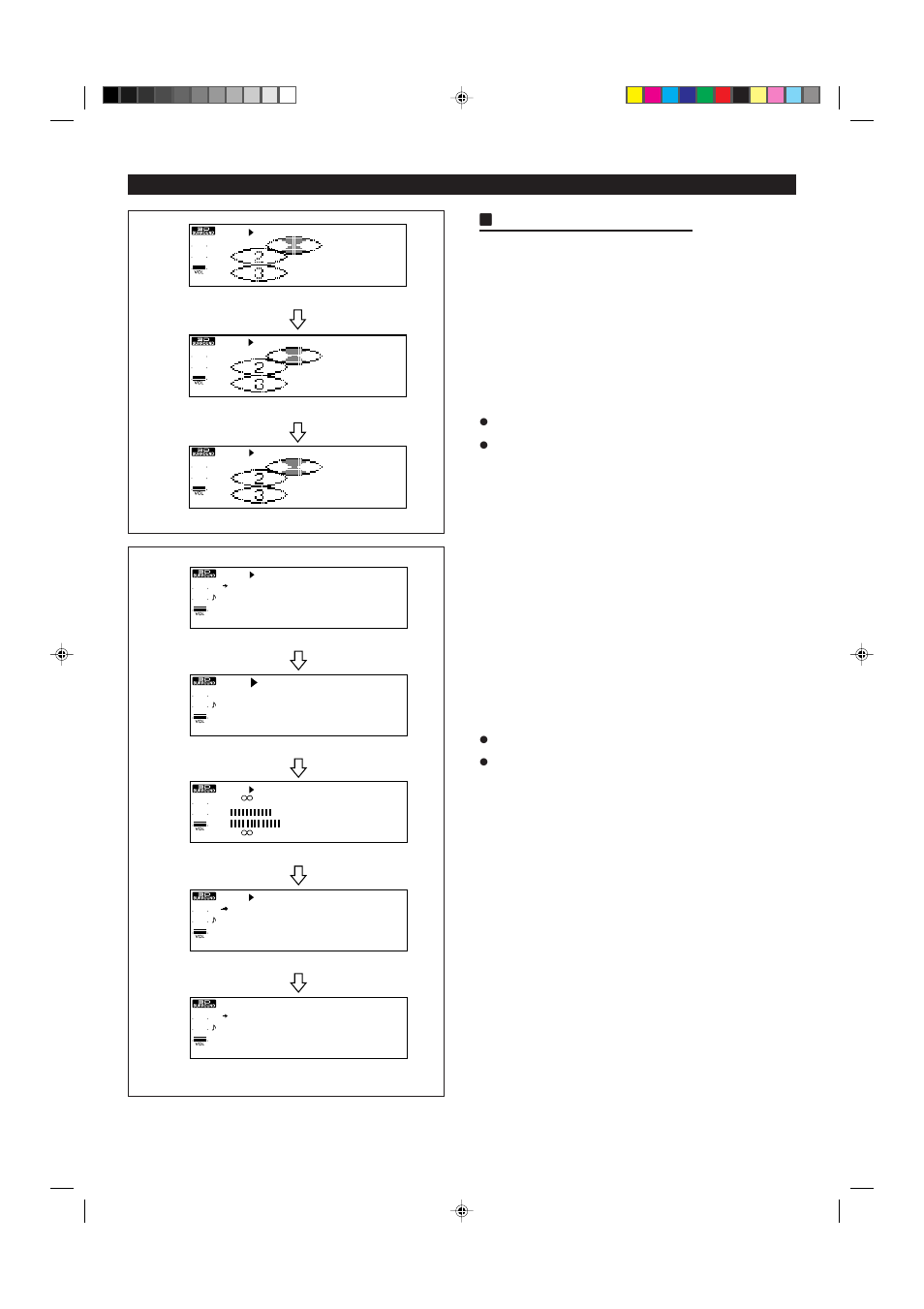 Hswitching the time display, Continued) | Sharp MD-X8 User Manual | Page 26 / 60