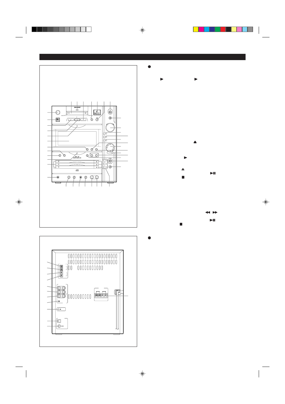 Names of controls and indicators | Sharp MD-X8 User Manual | Page 4 / 60