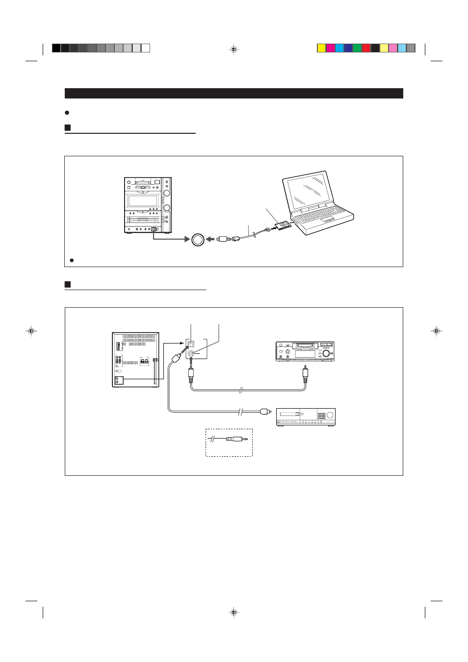 Using external units, Hconnecting a personal computer, Hconnecting to digital audio sources | Power | Sharp MD-X8 User Manual | Page 45 / 60