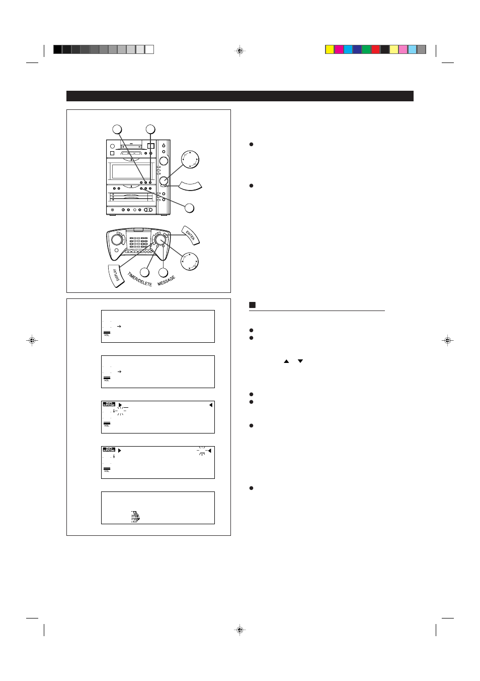 Hto change the common message 1 | Sharp MD-X8 User Manual | Page 50 / 60