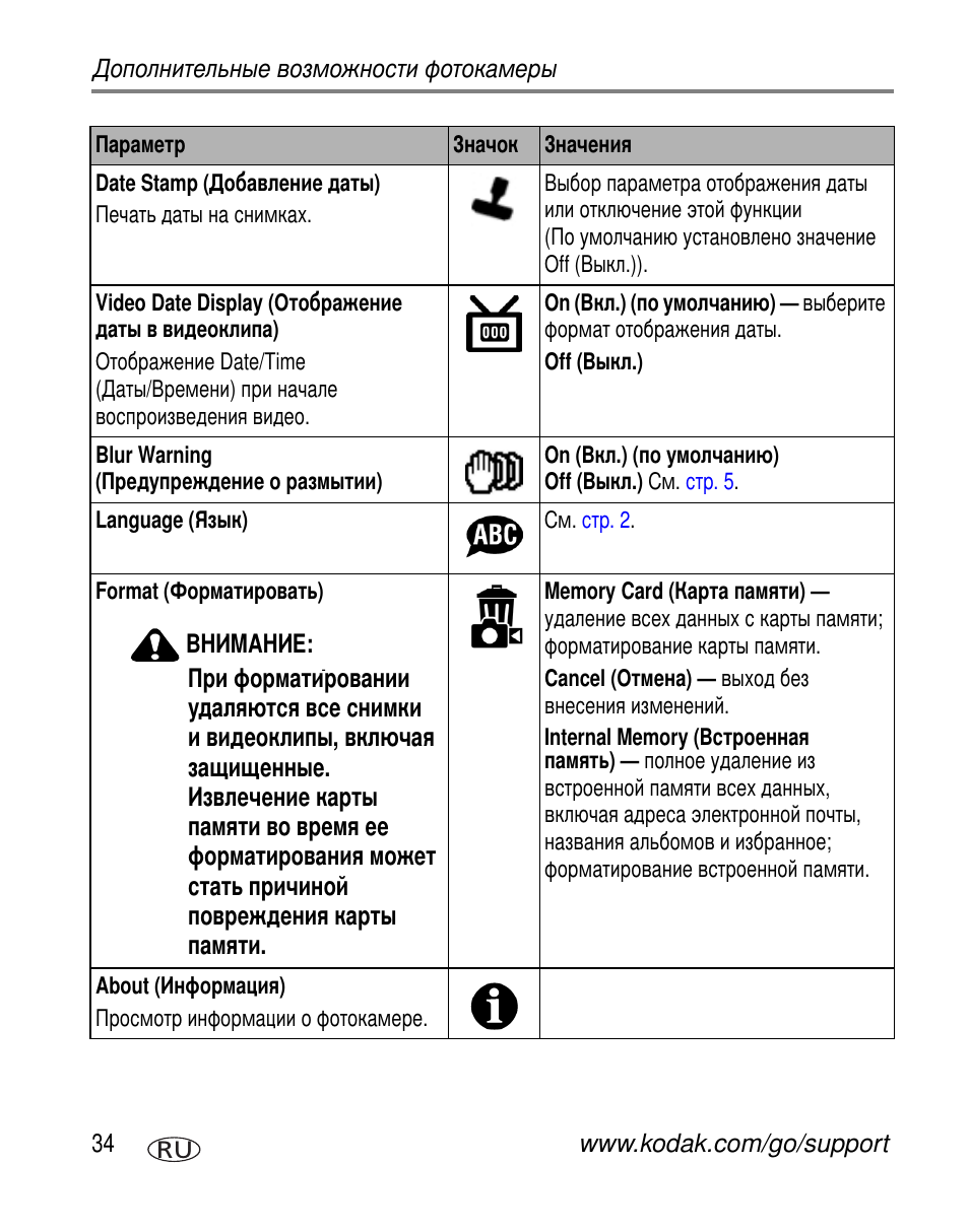 Blur warning | Kodak C360 User Manual | Page 40 / 86