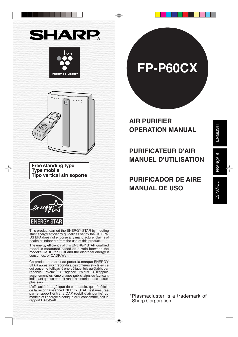 Sharp FP-P60CX User Manual | 21 pages