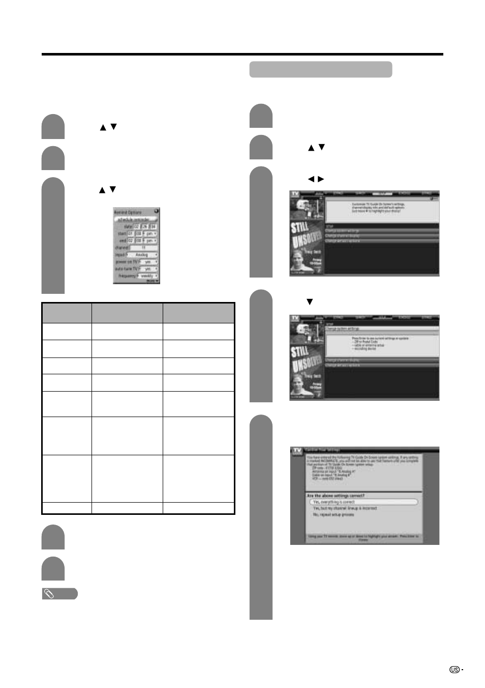 Changing system settings | Sharp Aquos LC 45GD7U User Manual | Page 29 / 89