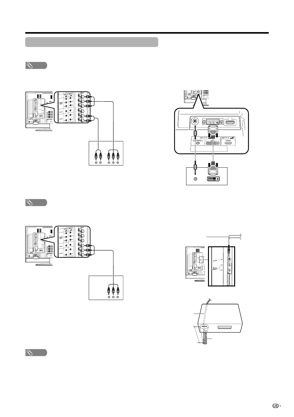 Connecting a digital tv stb (air or cable) | Sharp Aquos LC 45GD7U User Manual | Page 49 / 89