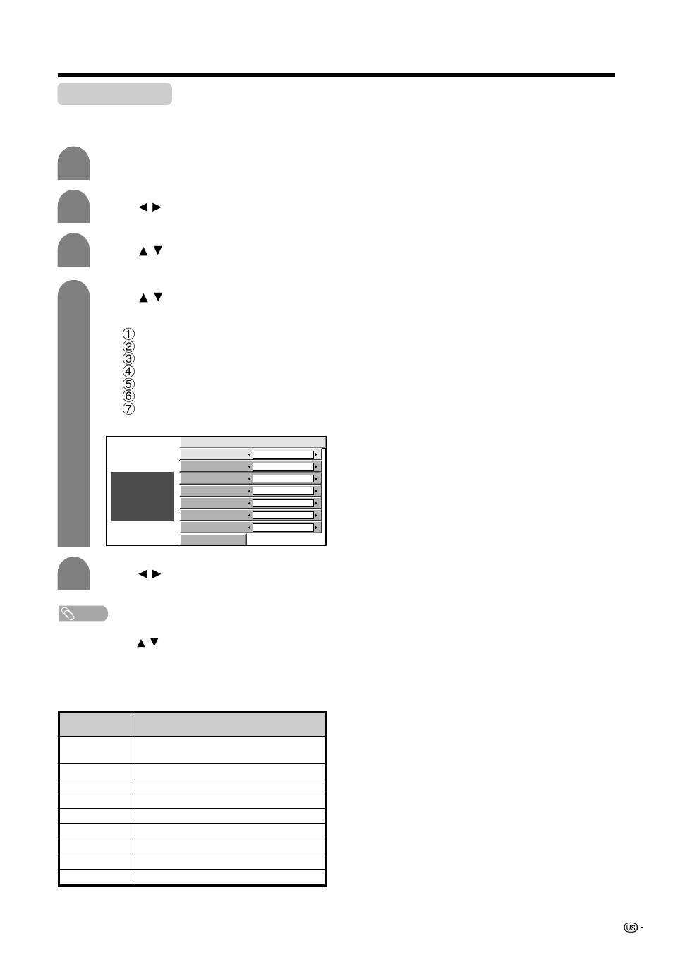 Caption setup | Sharp Aquos LC 45GD7U User Manual | Page 67 / 89