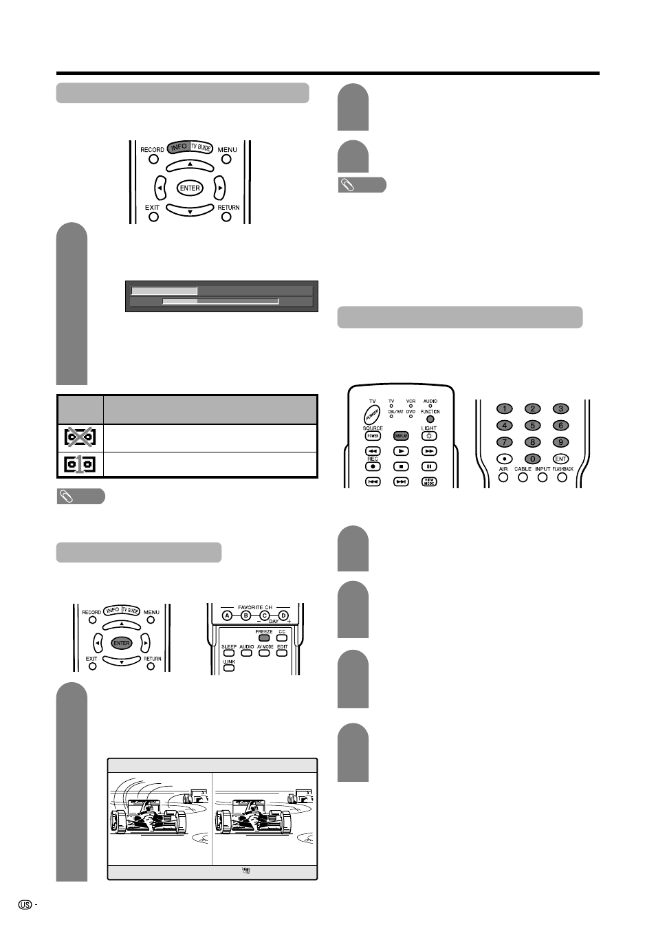 Other viewing options, Viewing information of the program, Picture and still image | Presetting remote control function | Sharp Aquos LC 45GD7U User Manual | Page 74 / 89