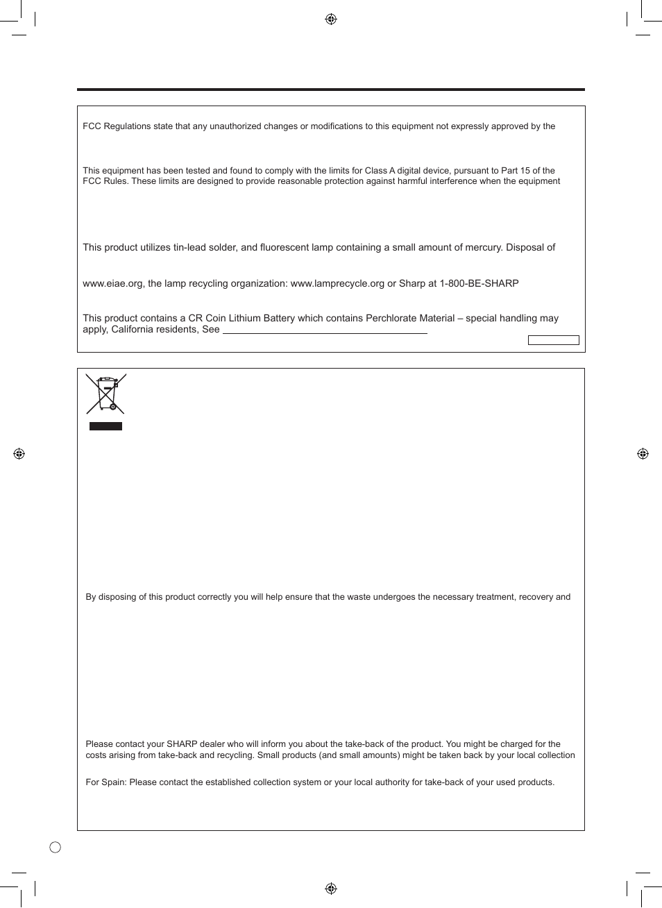 Important information (continued) | Sharp TINSE1145MPZZ(1) User Manual | Page 4 / 40