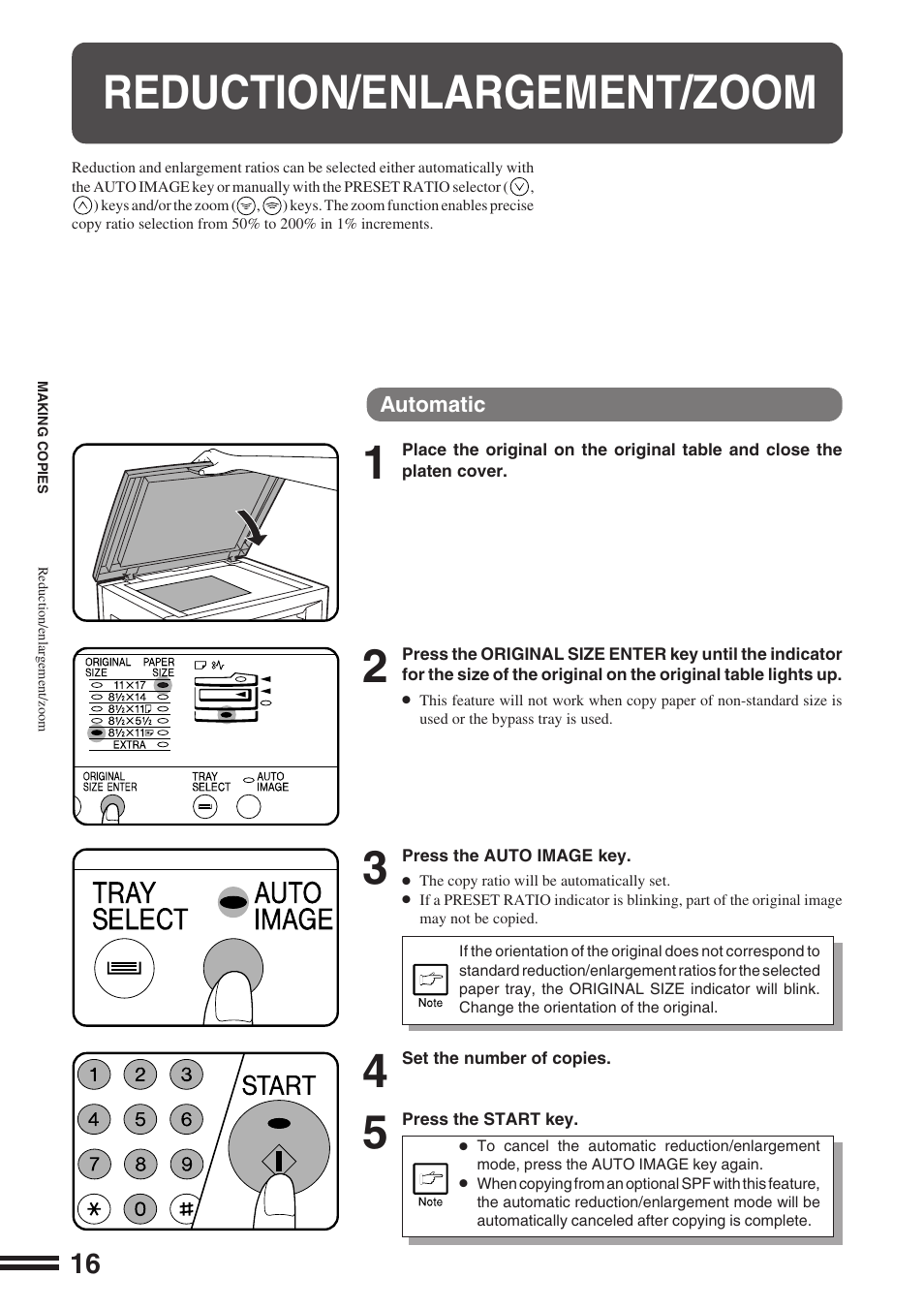 Reduction/enlargement/zoom | Sharp AR-162S User Manual | Page 18 / 68