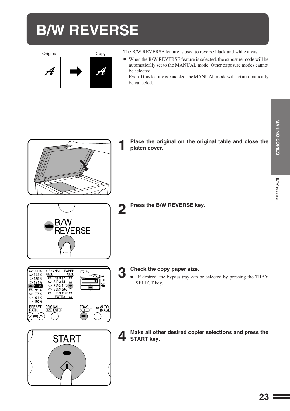 B/w reverse | Sharp AR-162S User Manual | Page 25 / 68