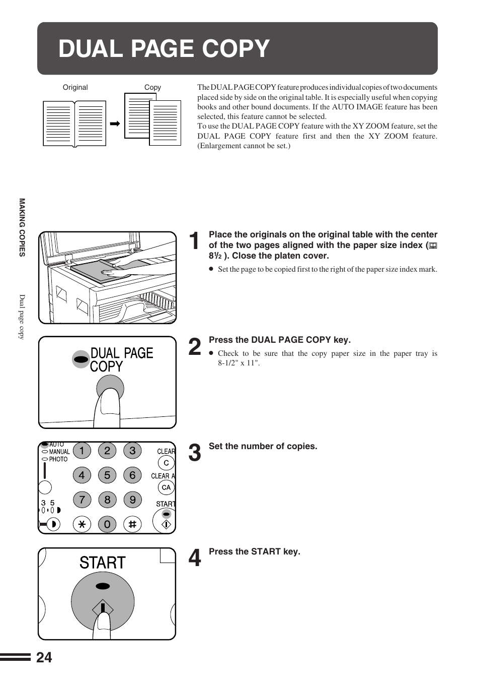 Dual page copy | Sharp AR-162S User Manual | Page 26 / 68