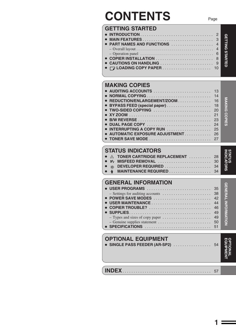 Sharp AR-162S User Manual | Page 3 / 68