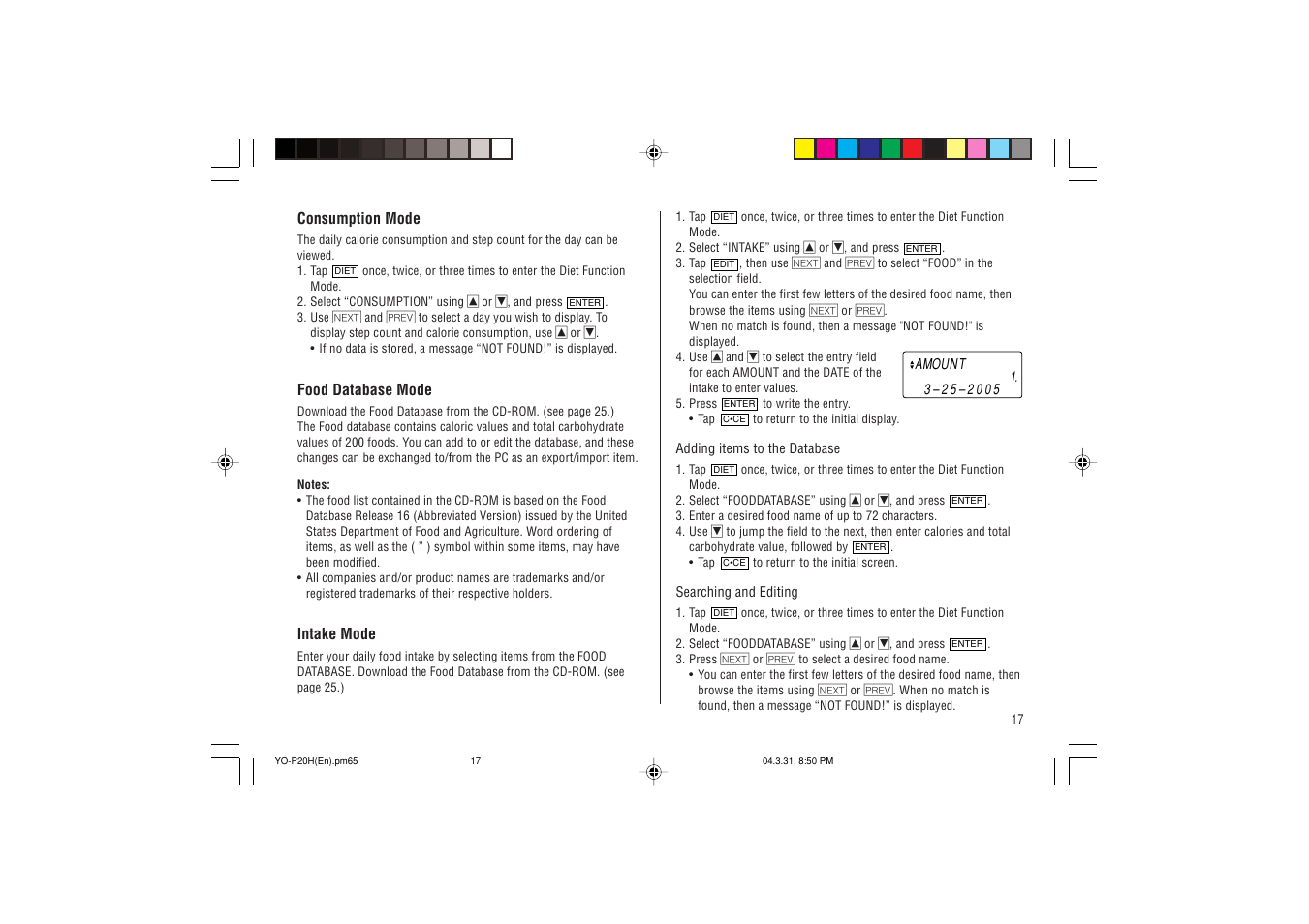 Sharp YO-P20H User Manual | Page 19 / 32