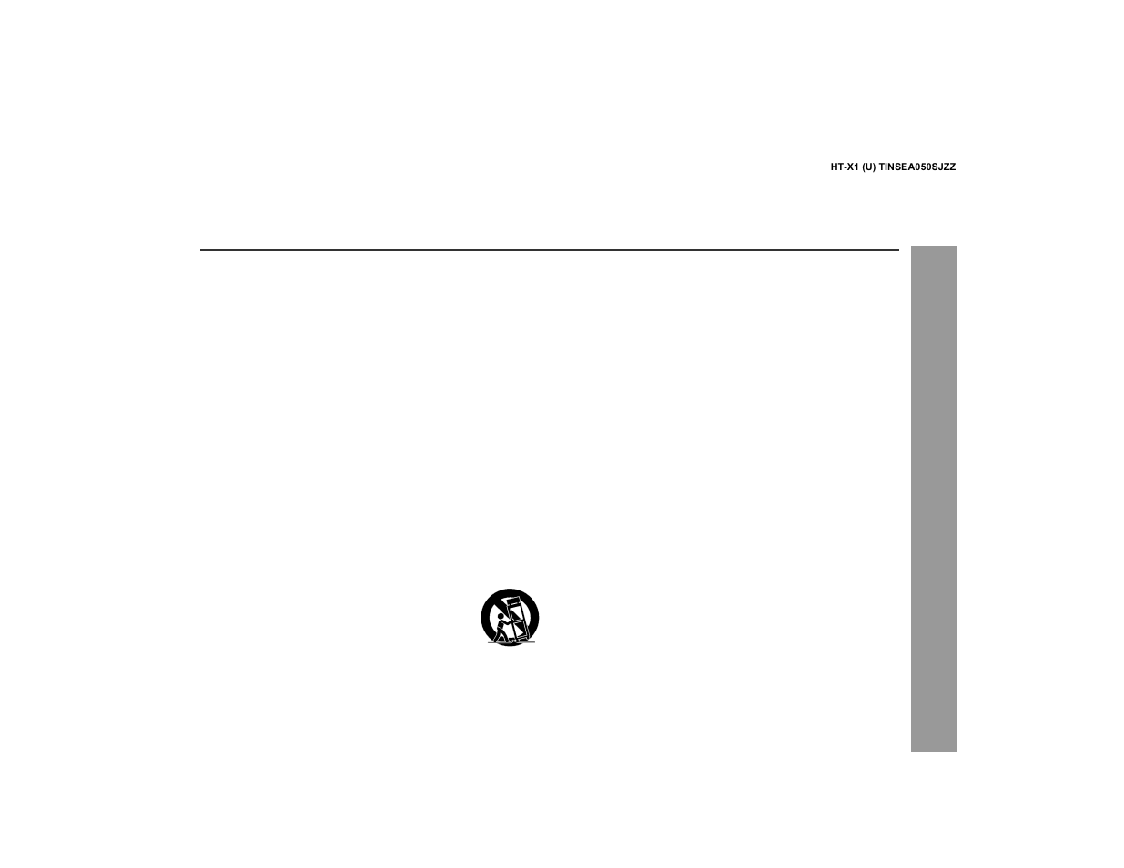 Important safety instructions, Imp ortant ins truction | Sharp HT-X1 User Manual | Page 3 / 68