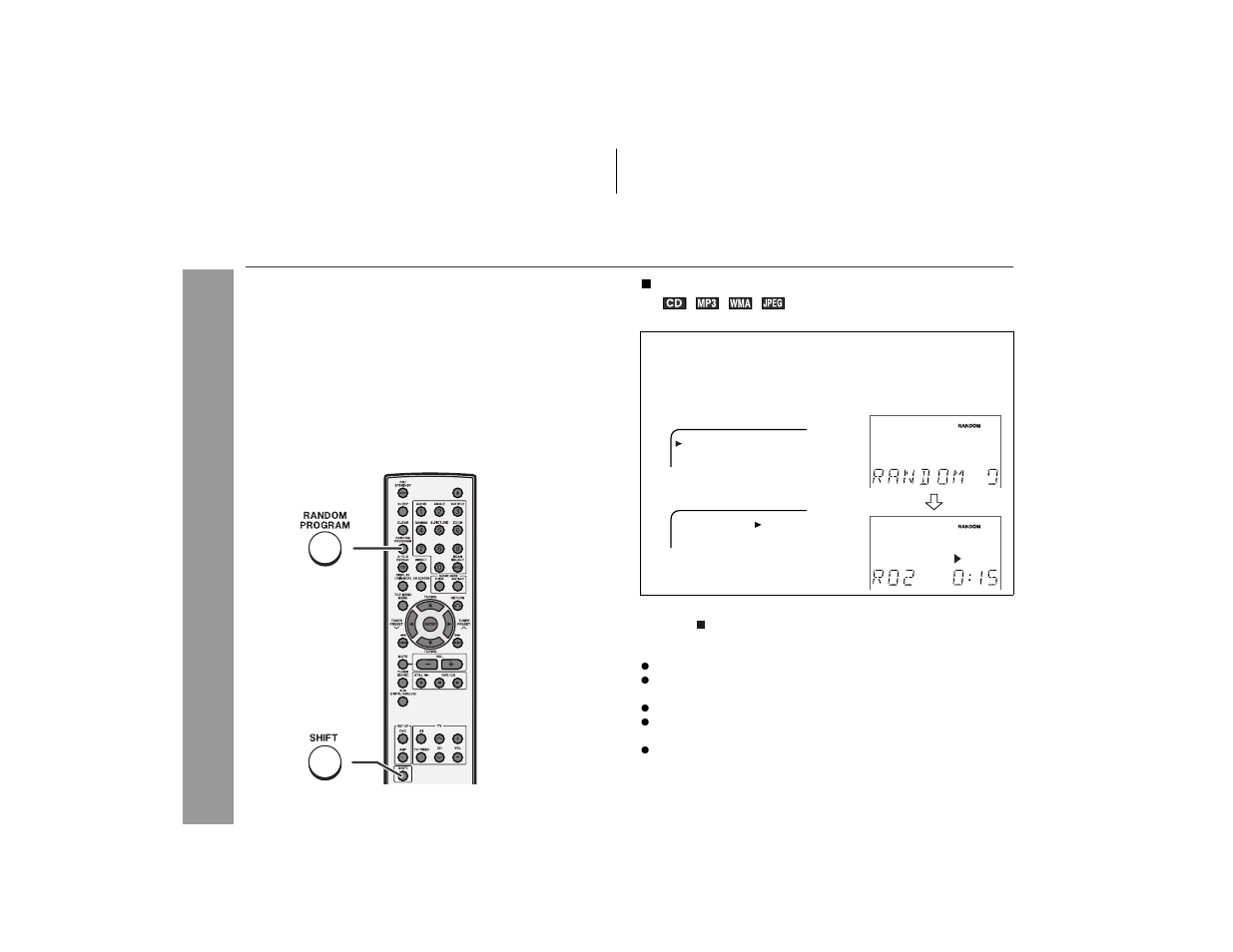 Playing an audio cd, Aud io cd op eration | Sharp HT-X1 User Manual | Page 42 / 68