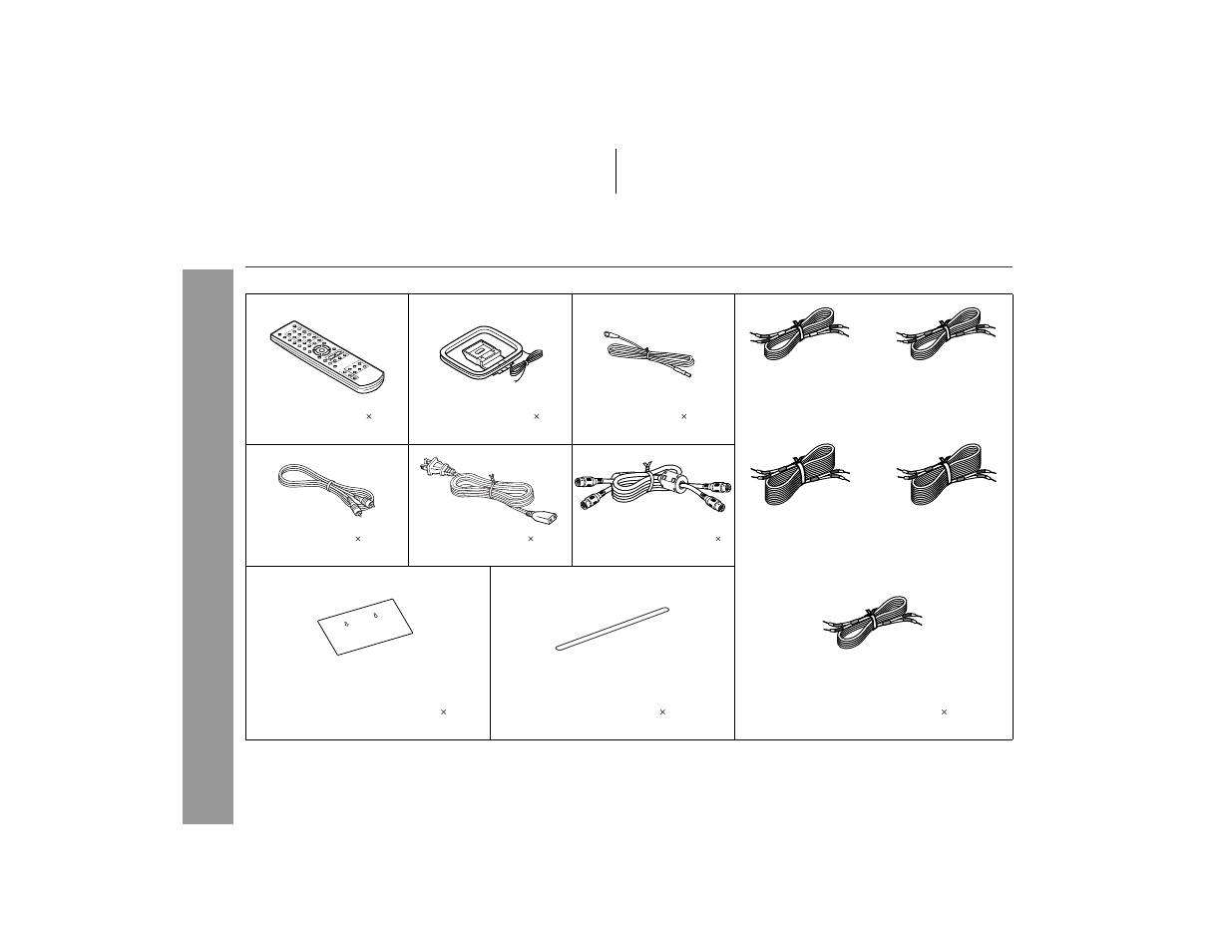 Accessories, Ge neral info rmation | Sharp HT-X1 User Manual | Page 6 / 68