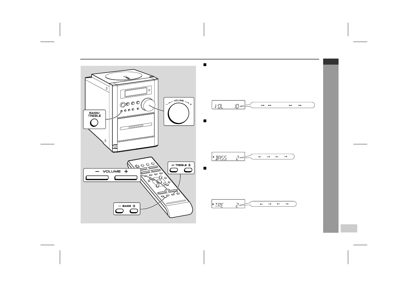 Sound control | Sharp XL-35H User Manual | Page 15 / 33