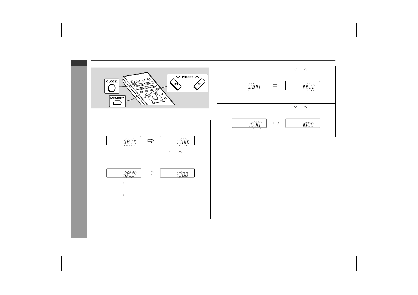 Setting the clock, Basic operati o n | Sharp XL-35H User Manual | Page 16 / 33