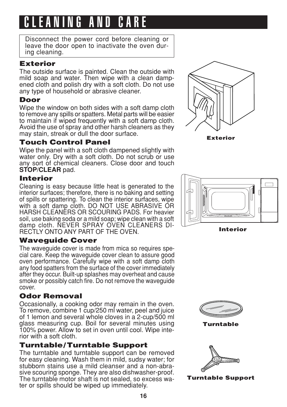 Sharp R-216L User Manual | Page 18 / 44