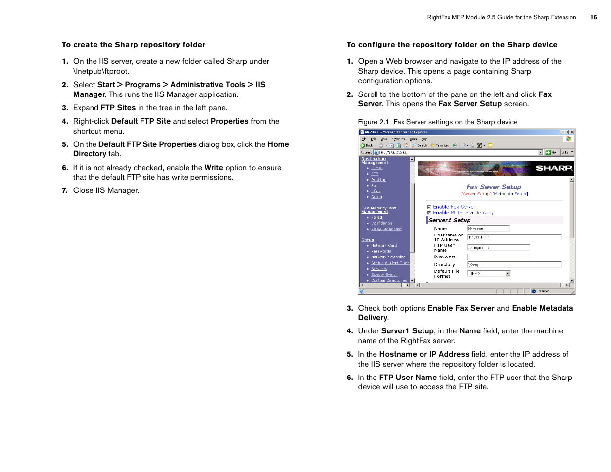 Sharp Version 2.5 User Manual | Page 16 / 36