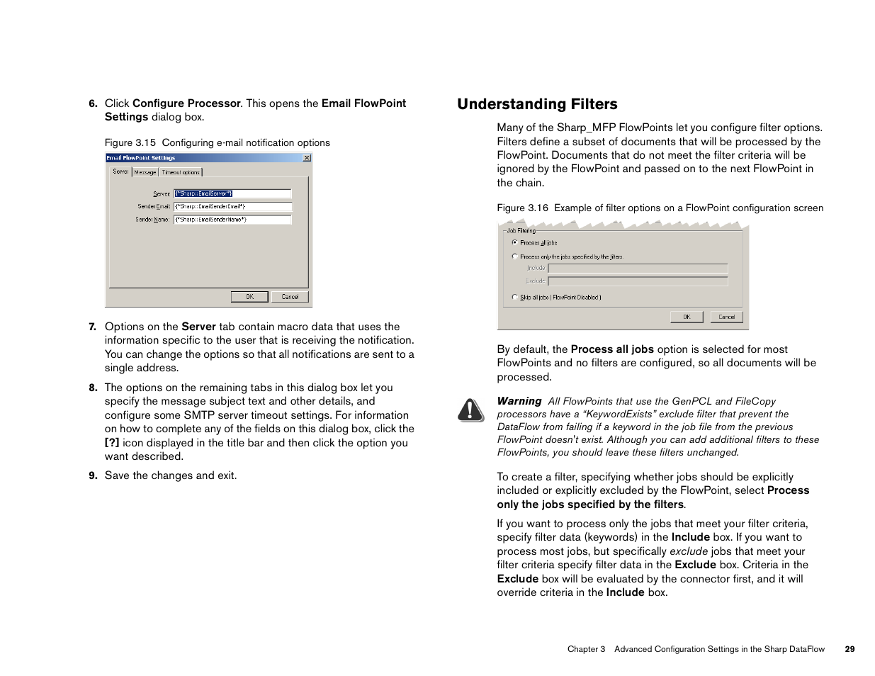 Understanding filters | Sharp Version 2.5 User Manual | Page 29 / 36