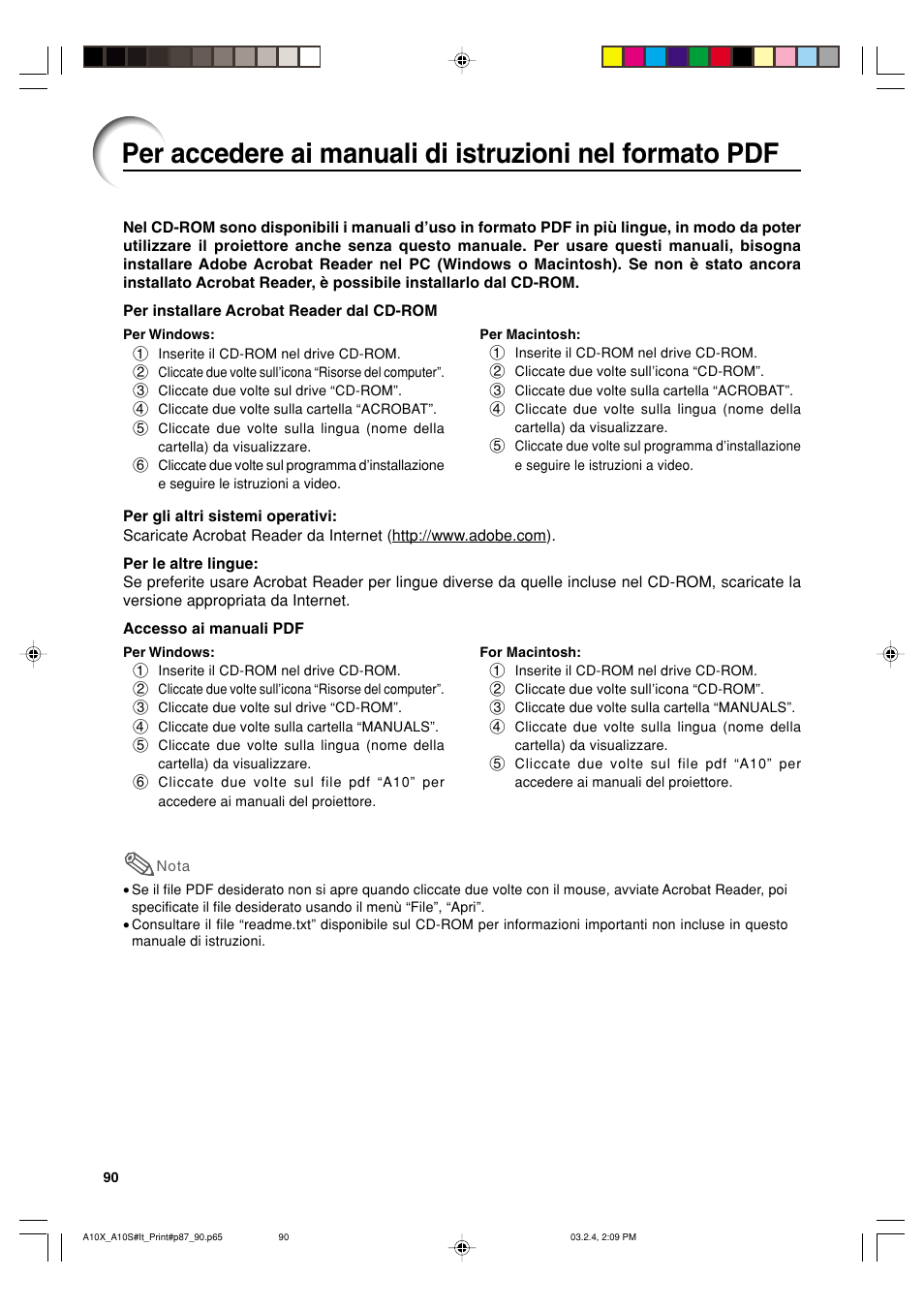 Sharp PG-A10S User Manual | Page 94 / 103
