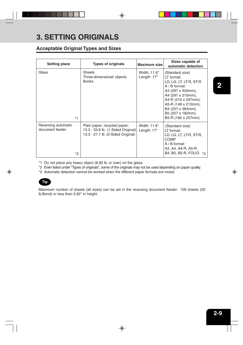 Setting originals | Sharp AR-810 User Manual | Page 33 / 178