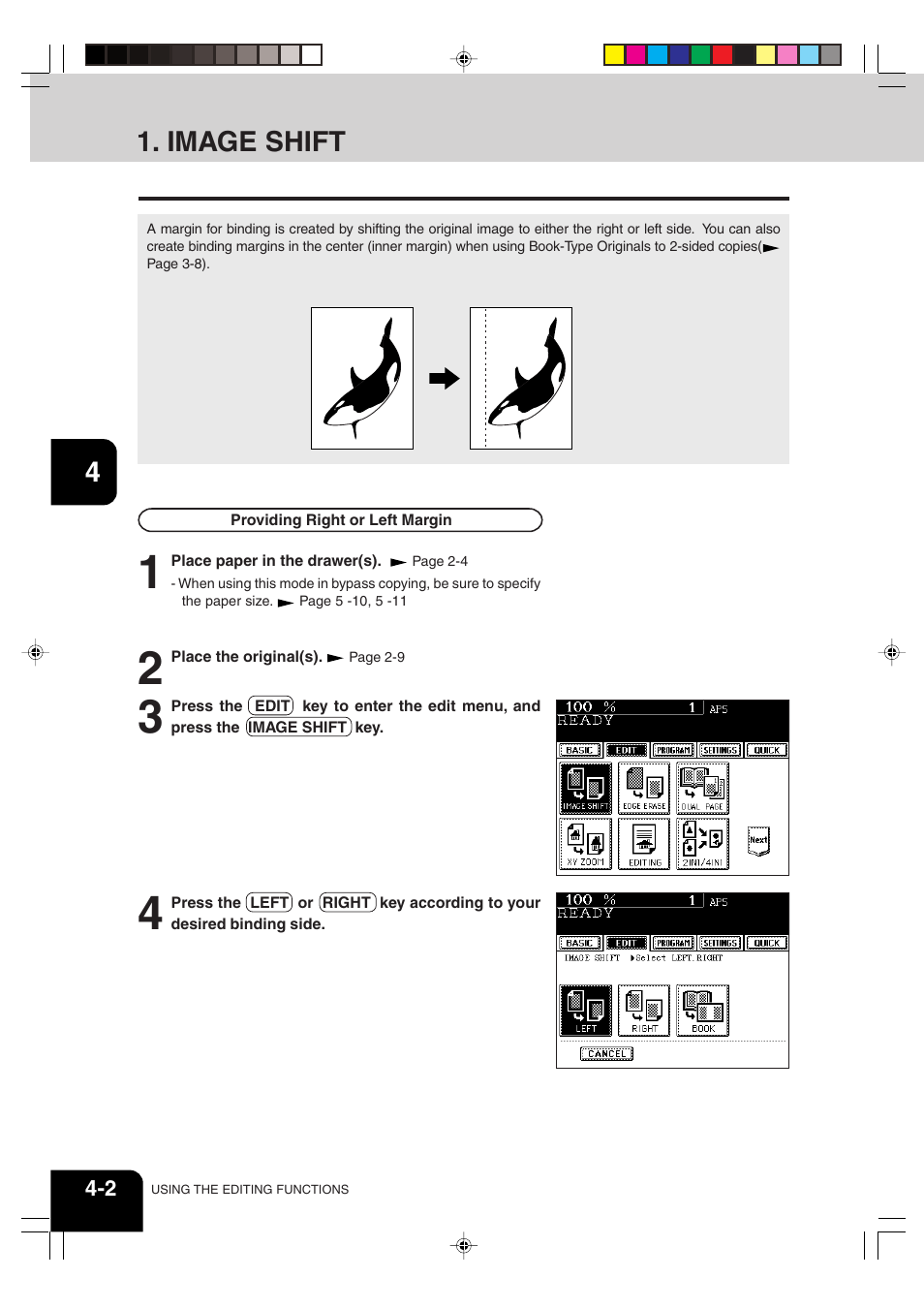 Image shift | Sharp AR-810 User Manual | Page 58 / 178