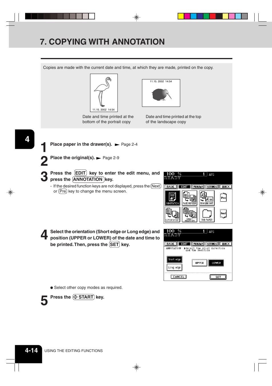 Copying with annotation | Sharp AR-810 User Manual | Page 70 / 178