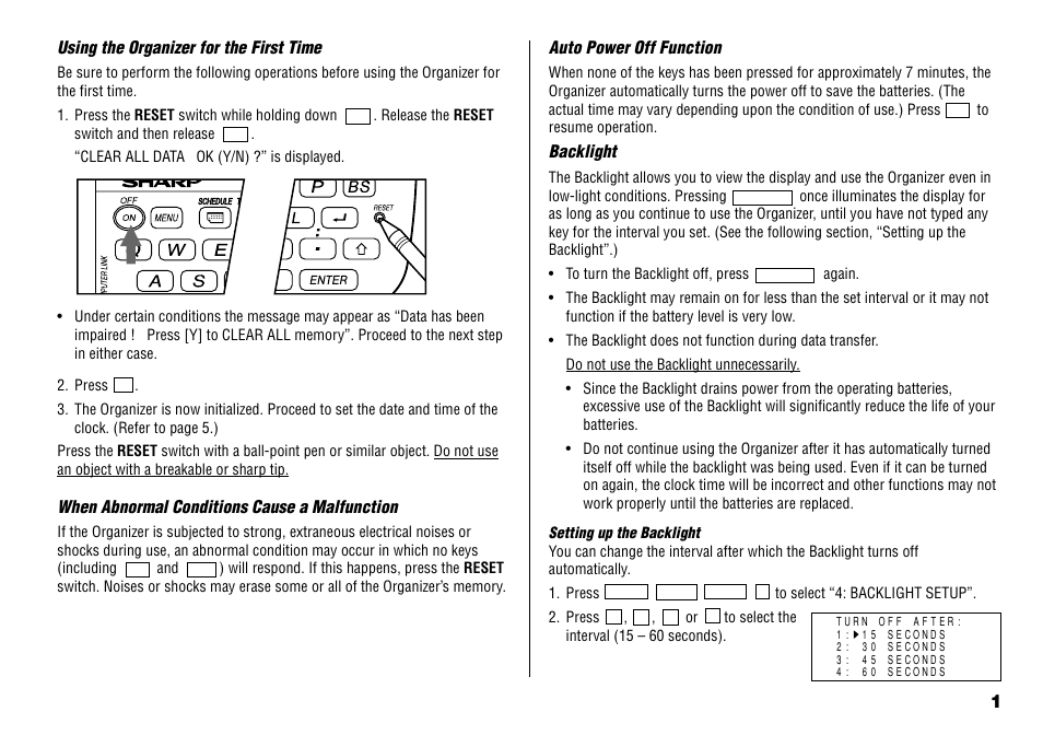 Sharp YO-190 User Manual | Page 3 / 44