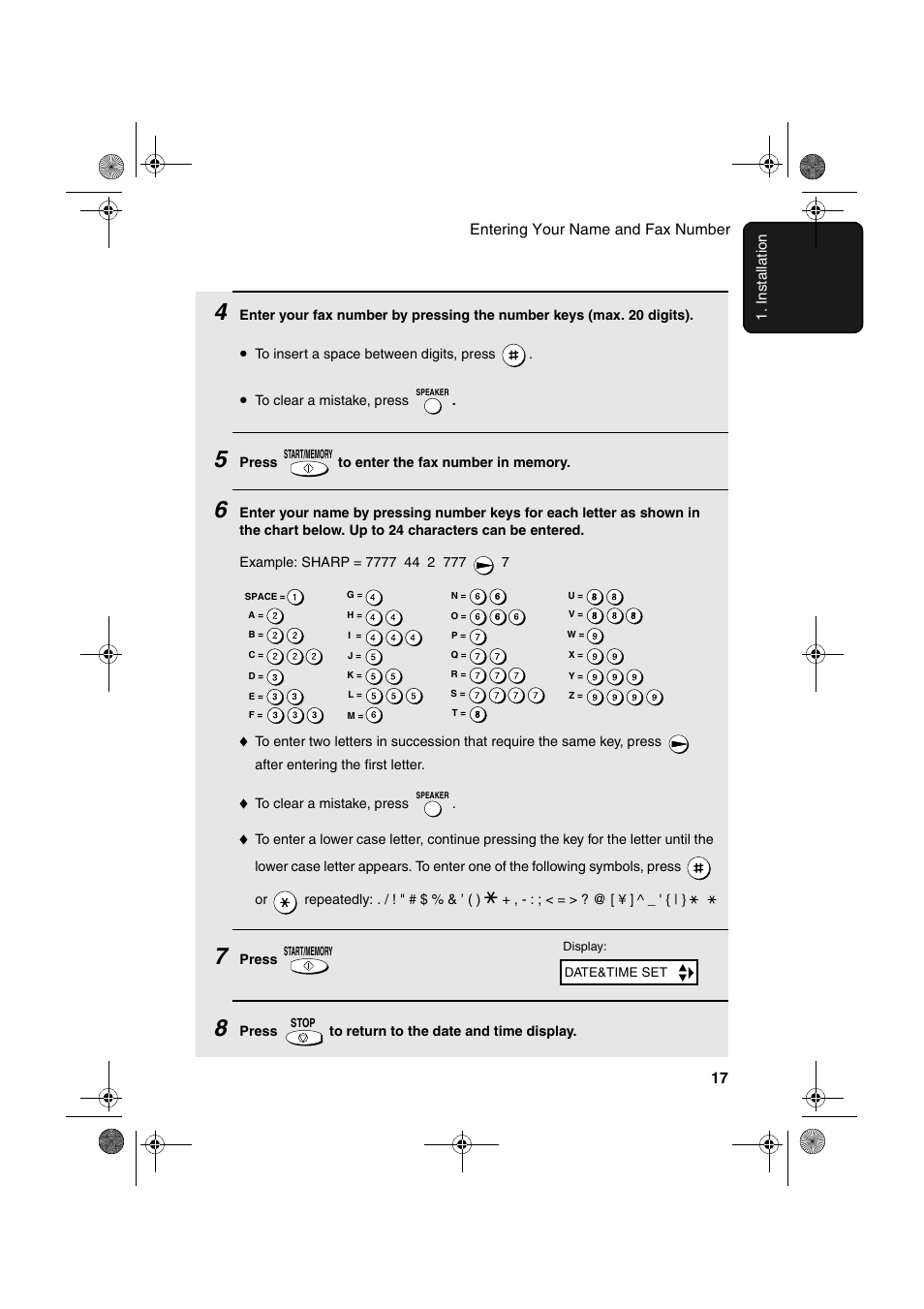 Sharp UX-P100 User Manual | Page 19 / 88