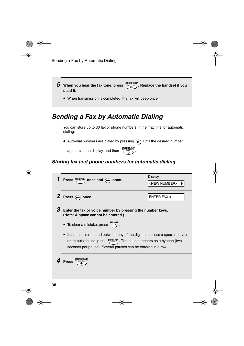 Sending a fax by automatic dialing | Sharp UX-P100 User Manual | Page 40 / 88