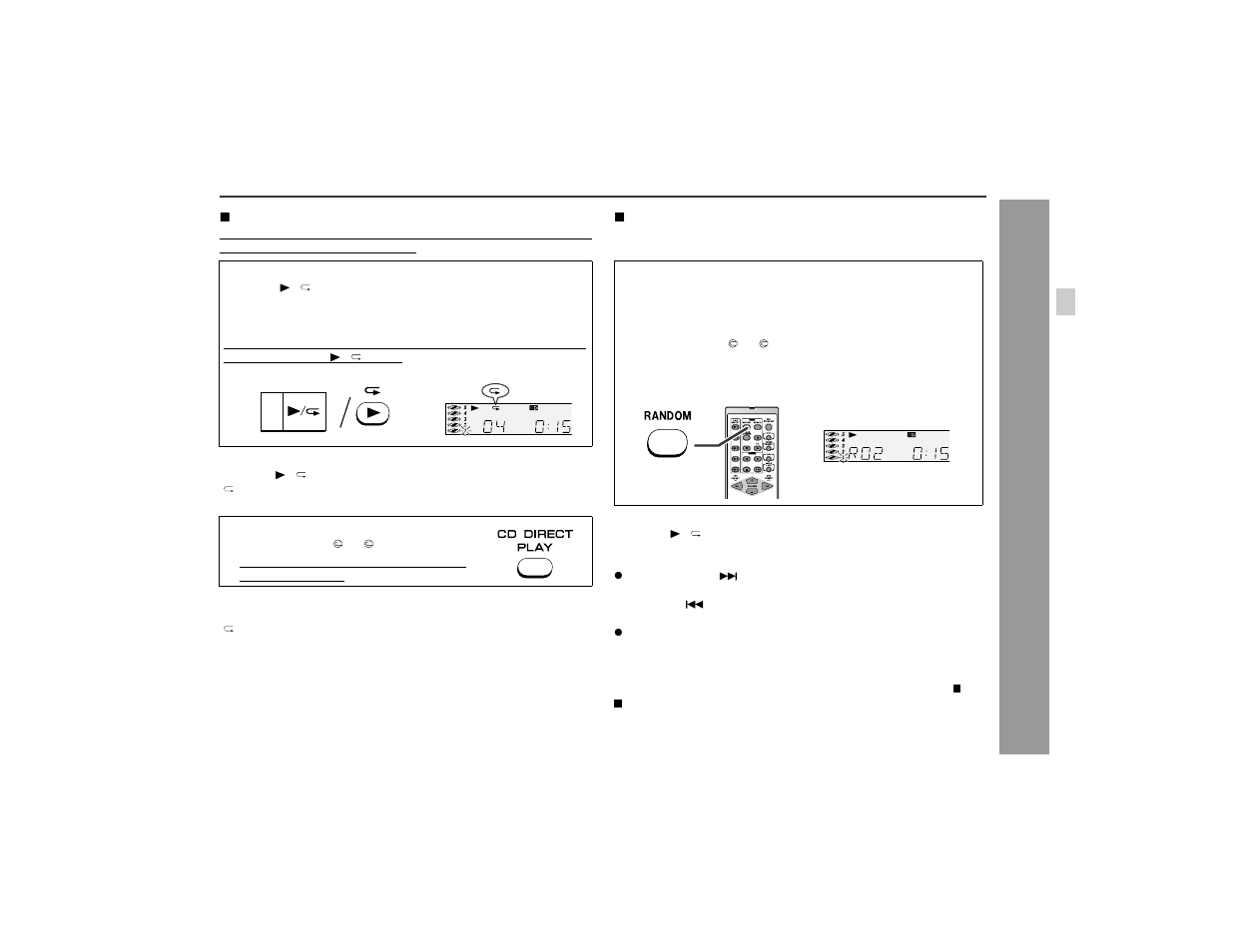 Cd playb ack | Sharp XL-HP505 User Manual | Page 19 / 36